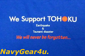 画像3: 東北応援"We Support TOHOKU"ONE TEAM T-シャツ（ジャパンブルー）