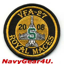 画像1: VFA-27 ROYAL MACES 2008年度セーフティーSアワード受賞記念パッチ 