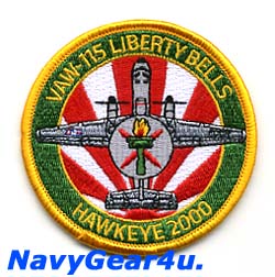 画像1: VAW-115 LIBERTY BELLS HAWKEYE 2000ショルダーパッチ（ベルクロ有無）