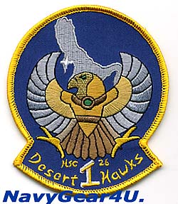画像1: HSC-26 DET-1 DESERT HAWKS部隊パッチ